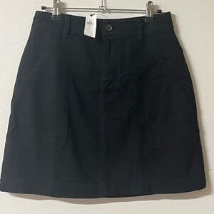 Banana Republic Black Denim Skirt Short Goth Size 2